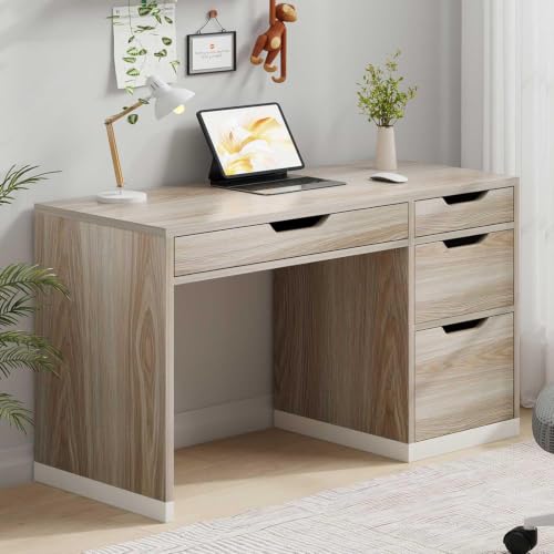 MaverickFurni 48 Inch Small Desk with Drawers